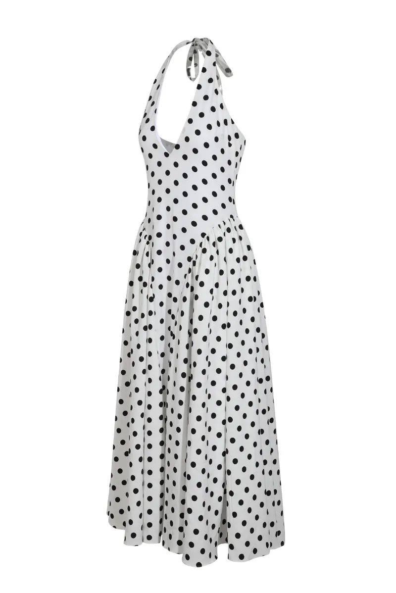 Polka Dot Maxi Dress