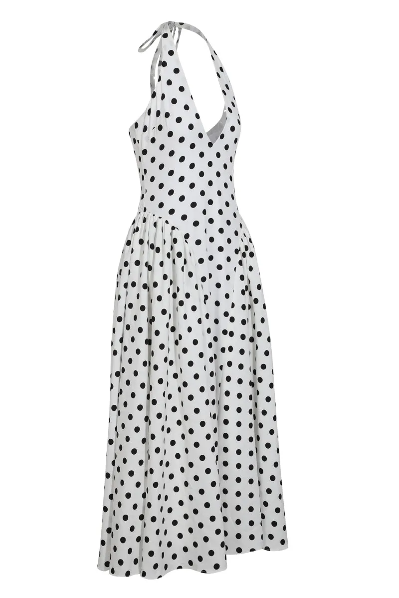 Polka Dot Maxi Dress