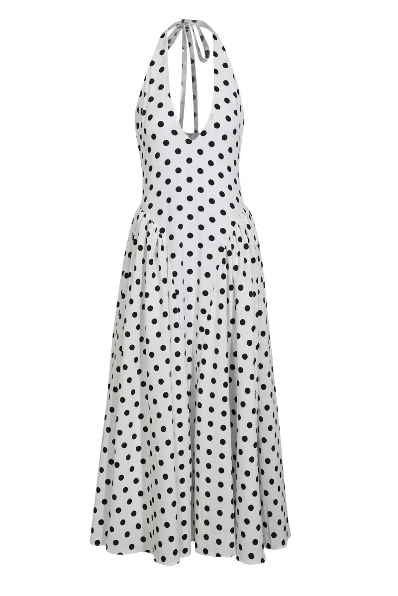 Polka Dot Maxi Dress