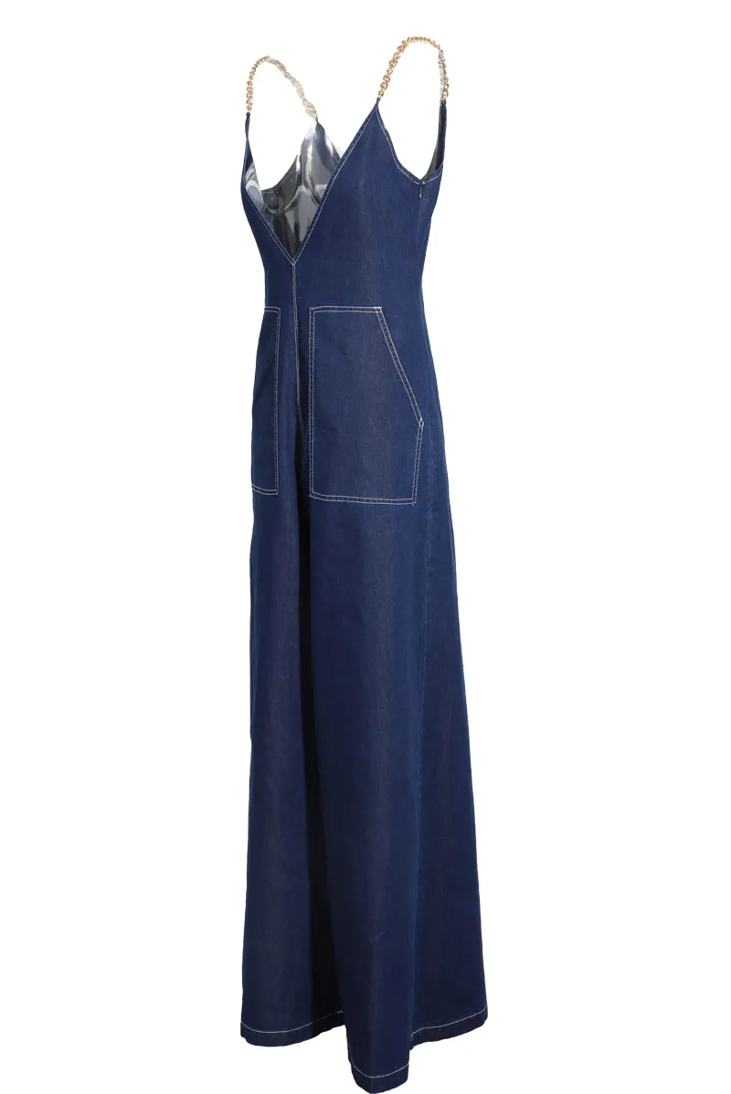 Dixie Denim Jumpsuit - Denim