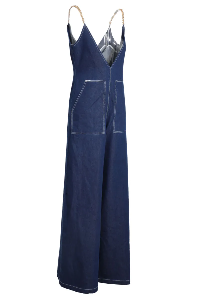 Dixie Denim Jumpsuit - Denim