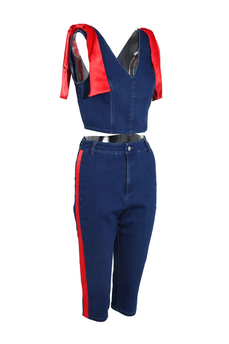 Losing Time Cargo Pant Set - Medium Wash