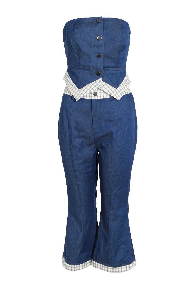 Sweet Love Mineral Wash Pant Set - Medium Wash