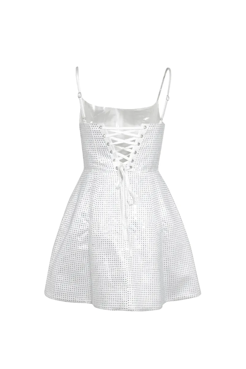 Rhinestone Mini Dress