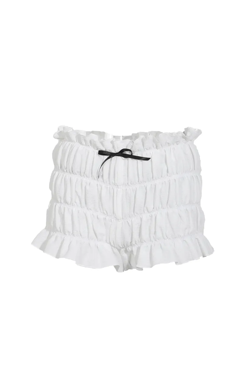Angelina Ruched Bloomer Short - Mocha