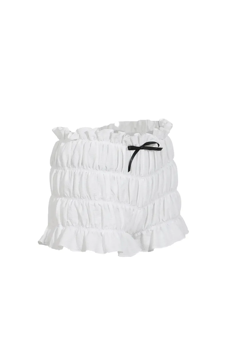 Angelina Ruched Bloomer Short - Mocha