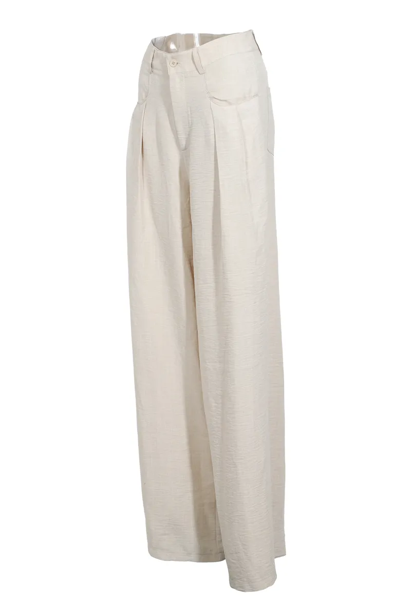 Matson Wide Leg Trouser - Khaki