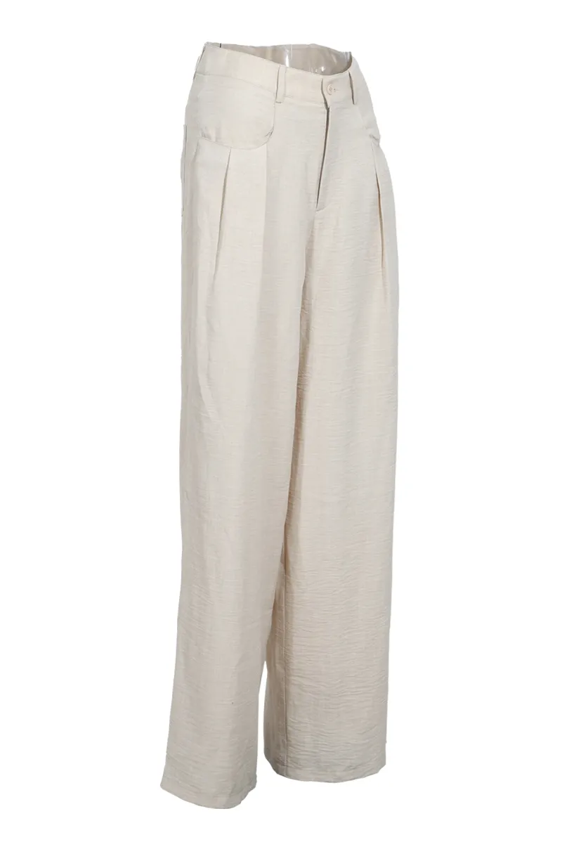 Matson Wide Leg Trouser - Khaki