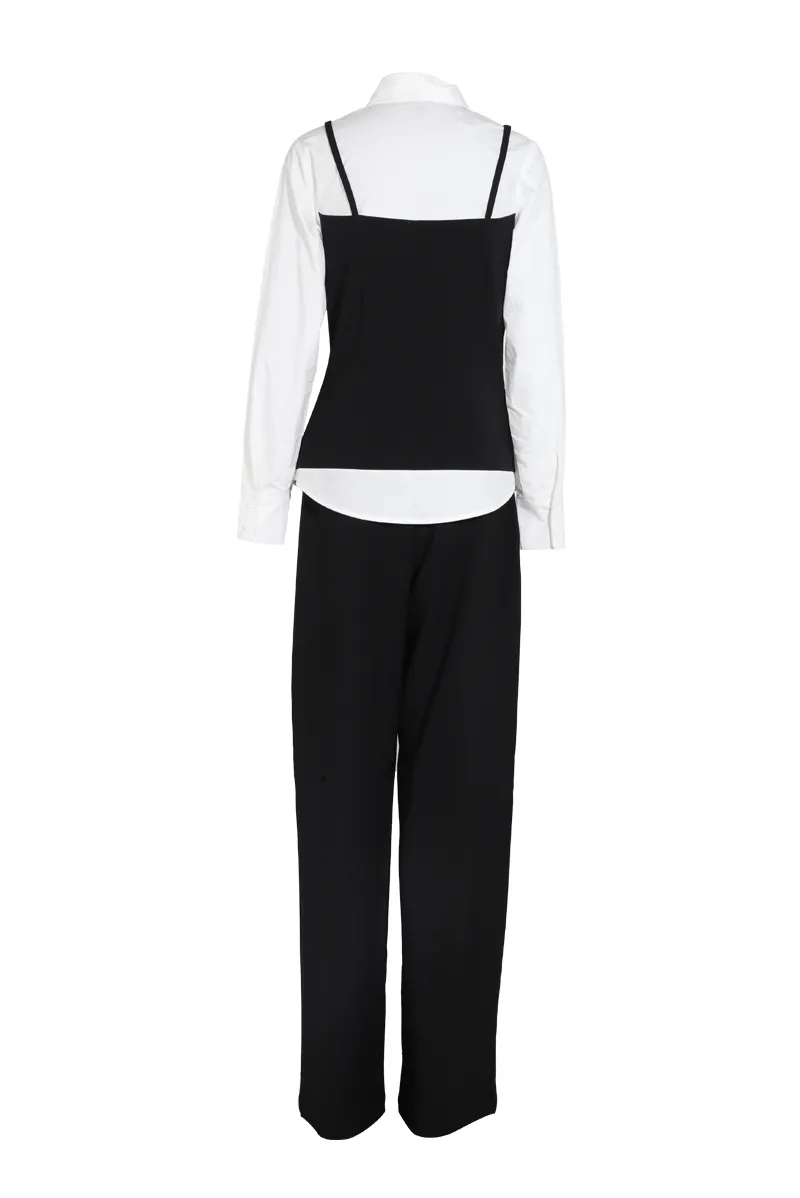 Meeting Mode Pant Set - Black