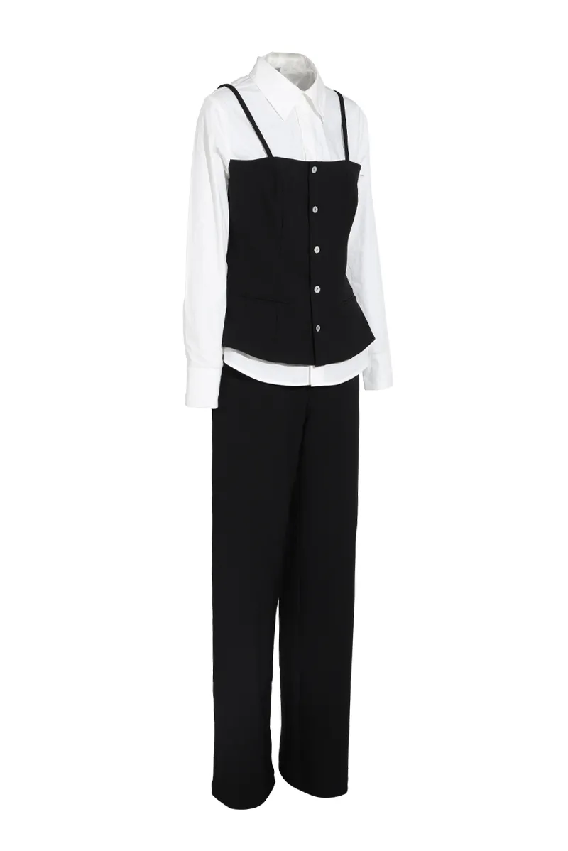 Meeting Mode Pant Set - Black