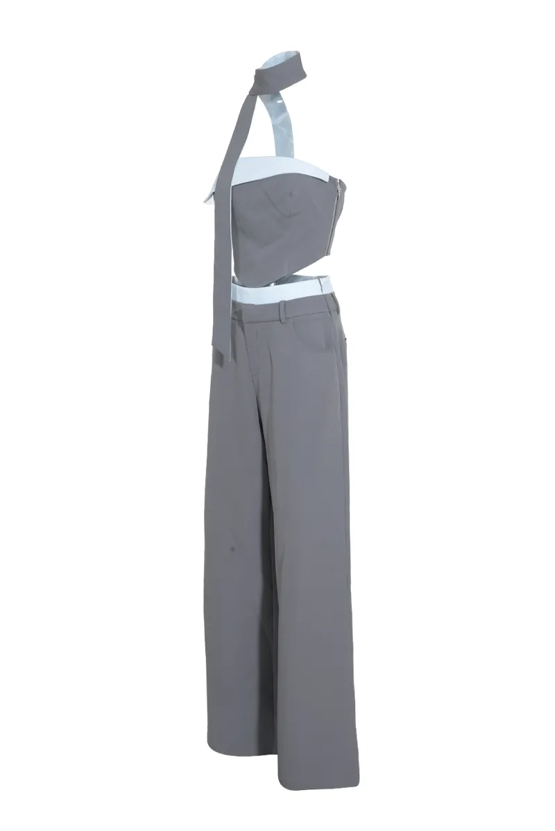 Personality Hire Pant Set - Grey/combo