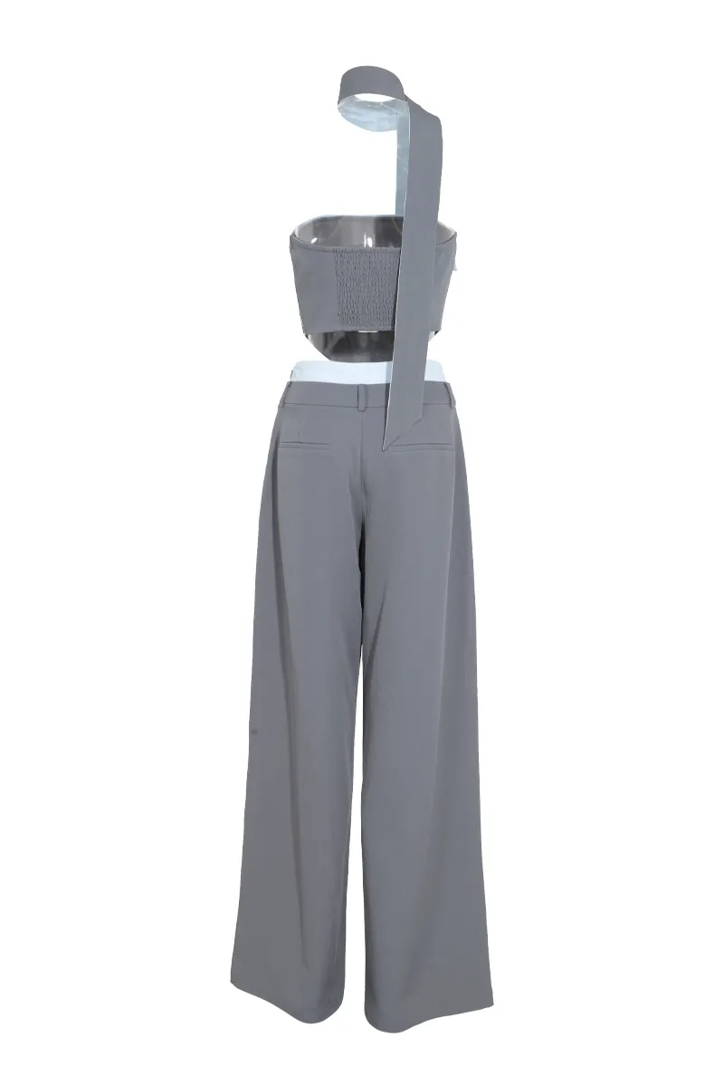 Personality Hire Pant Set - Grey/combo