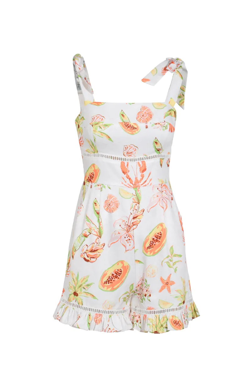 Paloma Romper - Ivory/combo