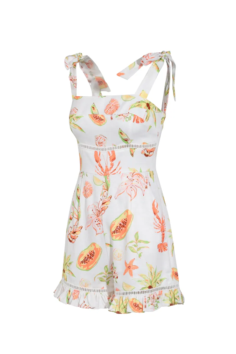 Paloma Romper - Ivory/combo