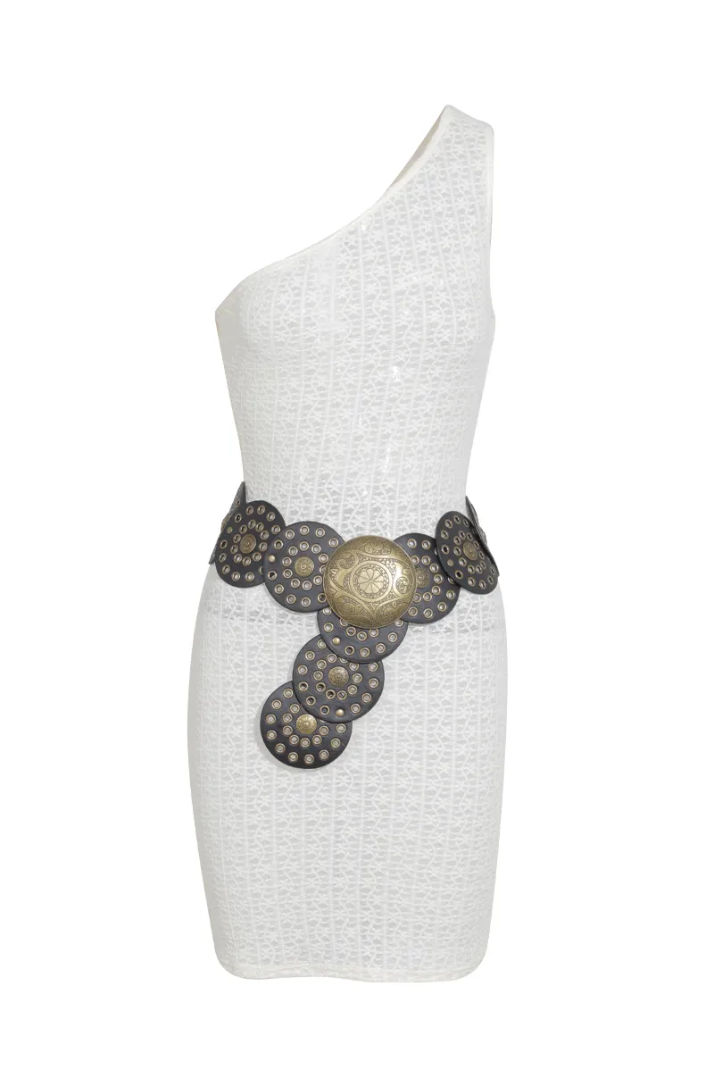 She's A Wild One Lace Mini Dress - Ivory