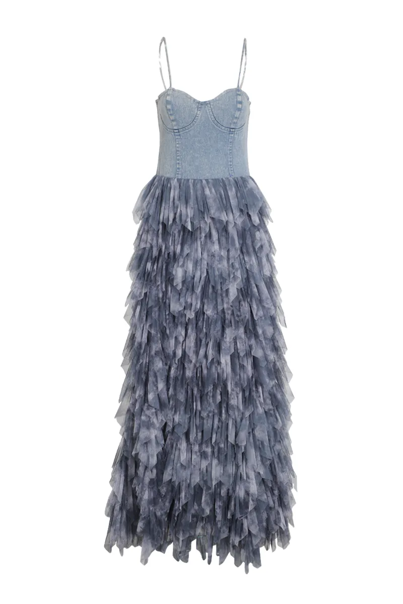 Life In Denim Maxi Dress - Denim