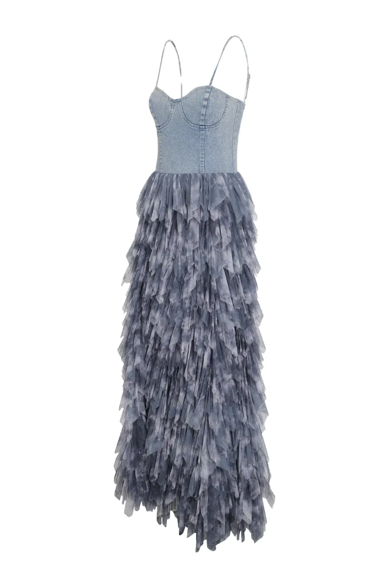 Life In Denim Maxi Dress - Denim