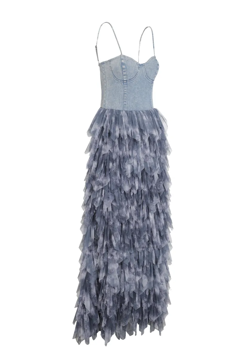 Life In Denim Maxi Dress - Denim